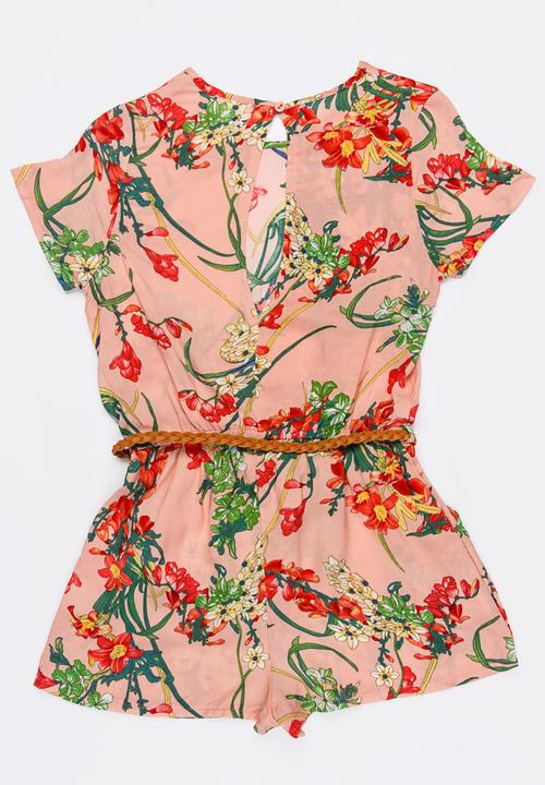 Rebel Republic - Printed playsuit-multi-colour