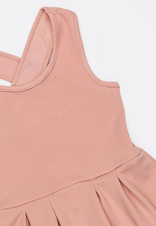 Rebel Republic - Fit & Flare Dress Pale Pink