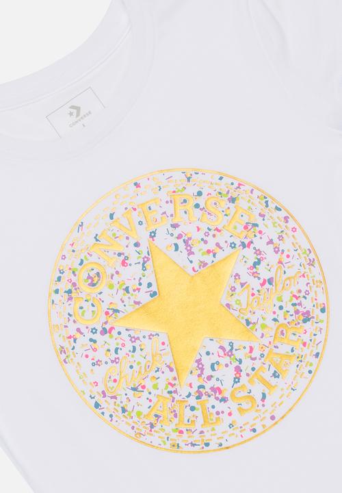 Converse - Birthday confetti tee - white