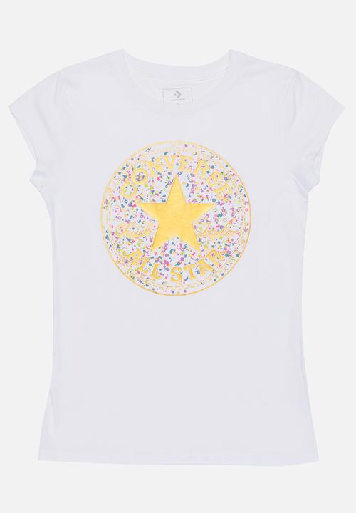 Converse - Birthday confetti tee - white