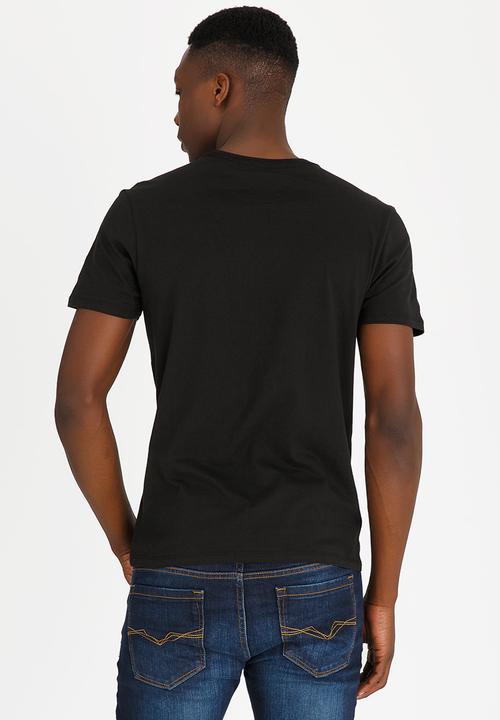 GUESS - Los Angeles metal tee  - black
