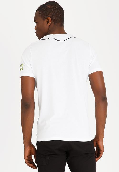 Brave Soul - Console Crew Neck Tee White