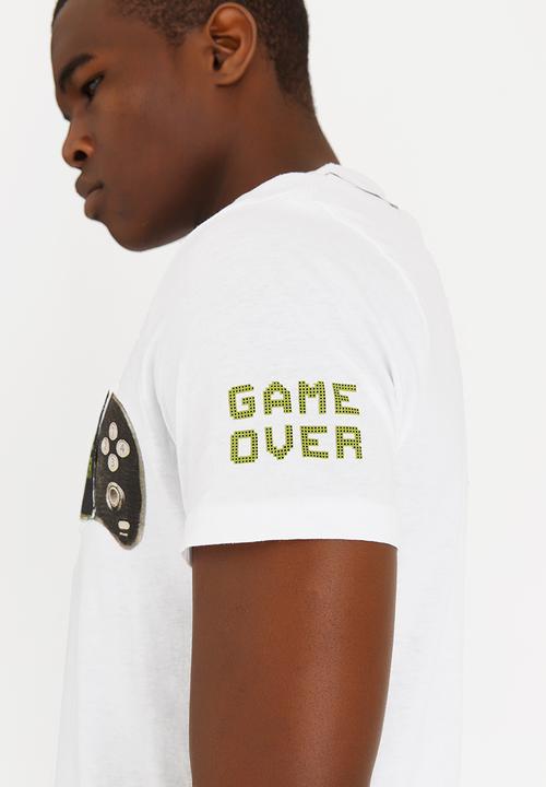 Brave Soul - Console Crew Neck Tee White