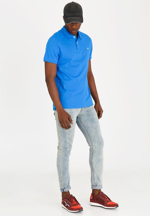STYLE REPUBLIC - Crown Piquet Golfer Blue
