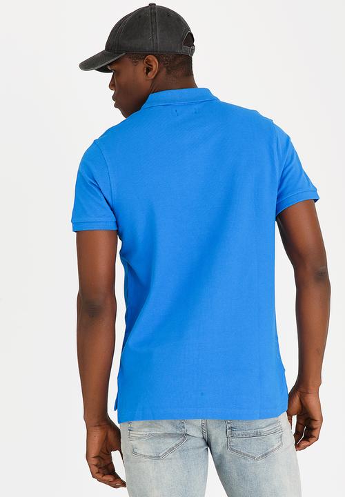 STYLE REPUBLIC - Crown Piquet Golfer Blue