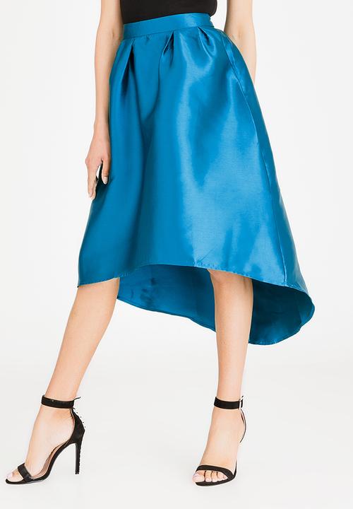 ONLY - Dip hem Skirt  - Teal