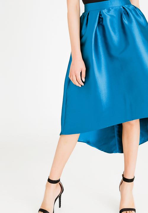 ONLY - Dip hem Skirt  - Teal
