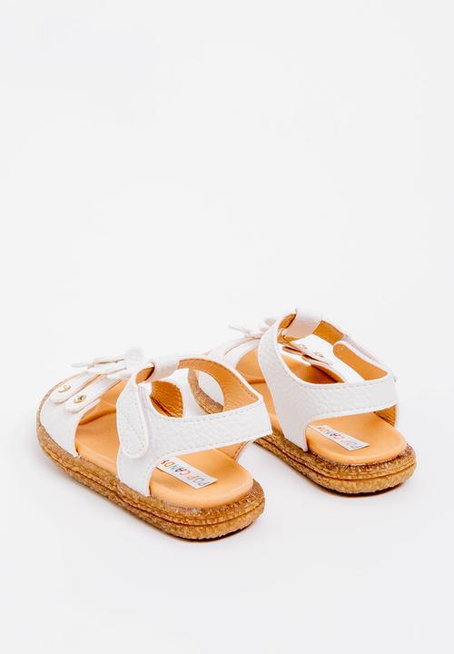 Pop Candy - Flower Detailed Sandal White