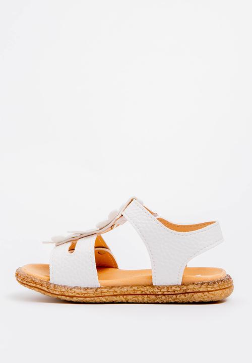 Pop Candy - Flower Detailed Sandal White