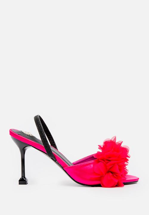Footwork - Flower slingback heel - pink 