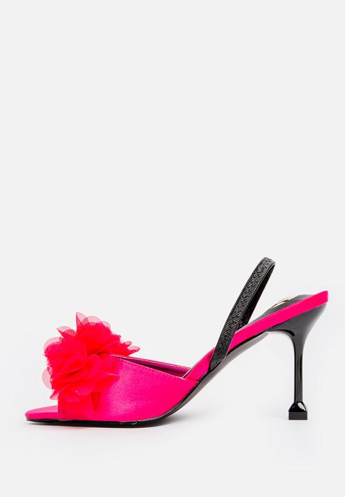 Footwork - Flower slingback heel - pink 