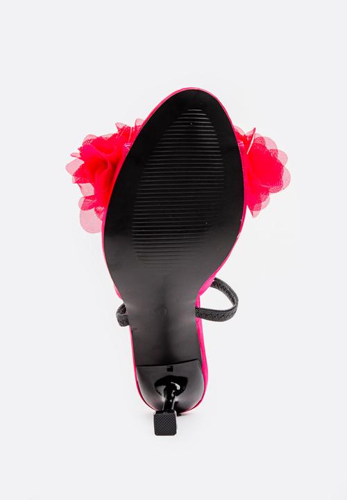 Footwork - Flower slingback heel - pink 