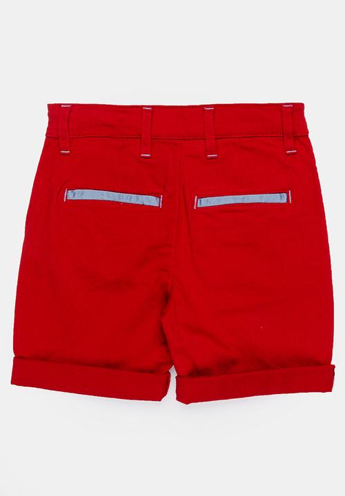 POLO - Kids Andrew chino shorts - red