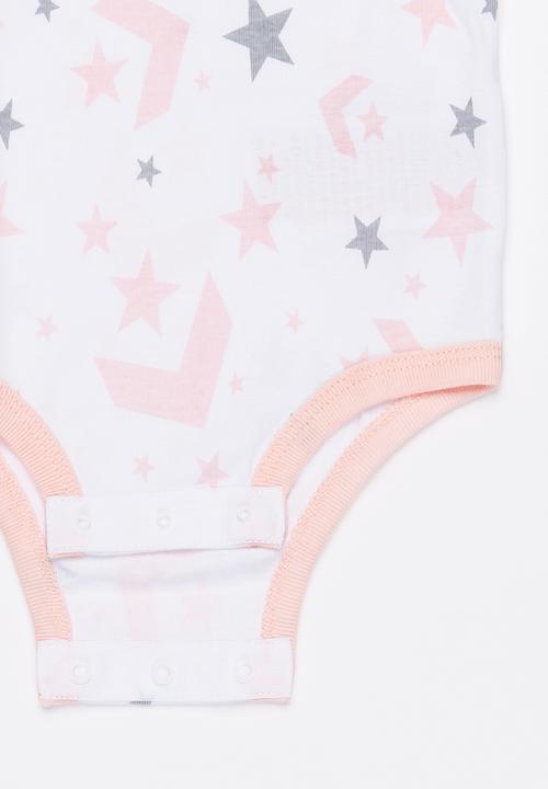 Converse - Converse all over star chevron bib set - pink