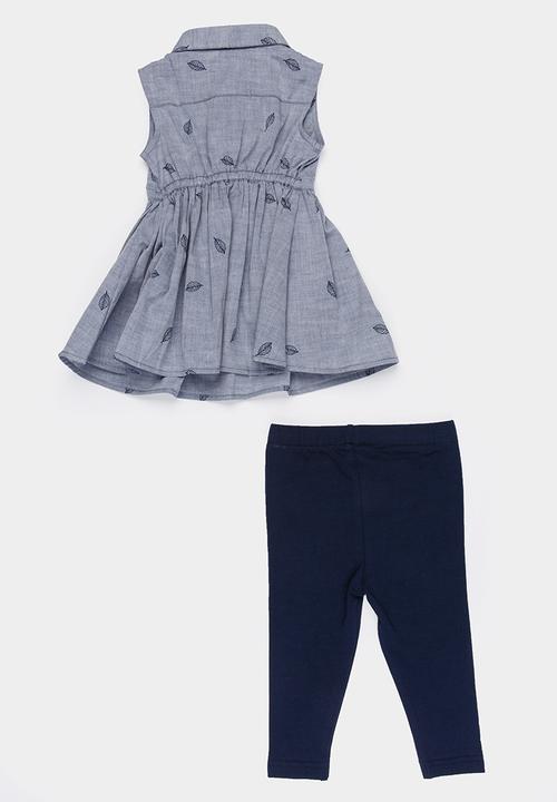 POLO - Natalie dress & legging set - navy