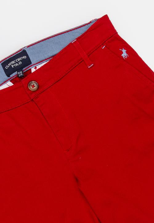 POLO - Andrew chino shorts - red