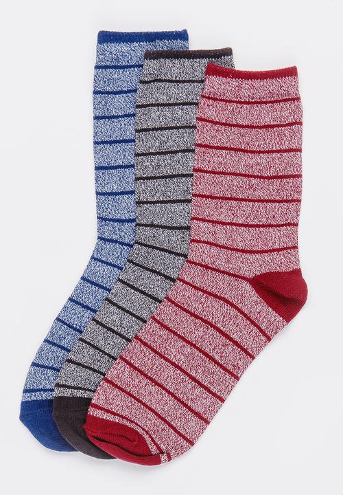 MINOTI - 3 Pack Mixed Yarn Ankle Socks Multi-colour
