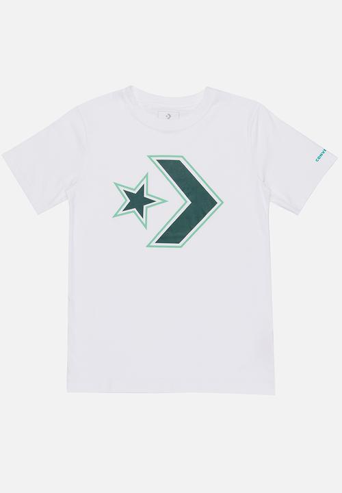 Converse - Converse Outlined Star Chevron Tee White