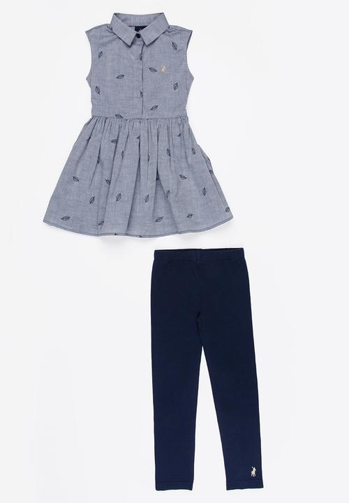 POLO - Kim dress & legging set - navy