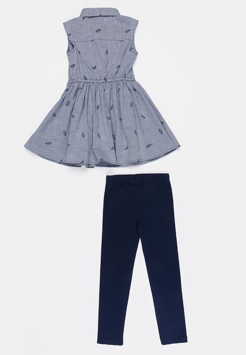 POLO - Kim dress & legging set - navy