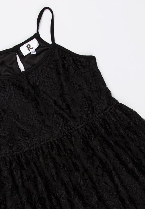 Rebel Republic - Strappy lace dress - black