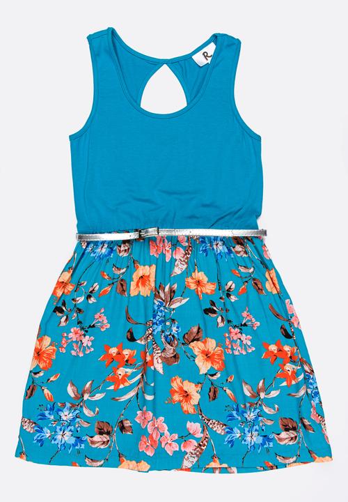 Rebel Republic - Combo dress - blue 