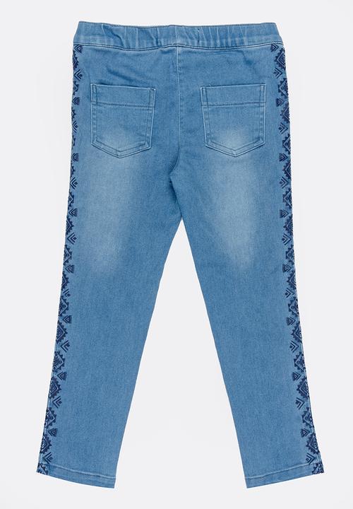 MINOTI - Glasto embroidered jeggings - blue
