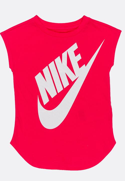 Nike - Nike Jumbo Futura Tee Dark Pink