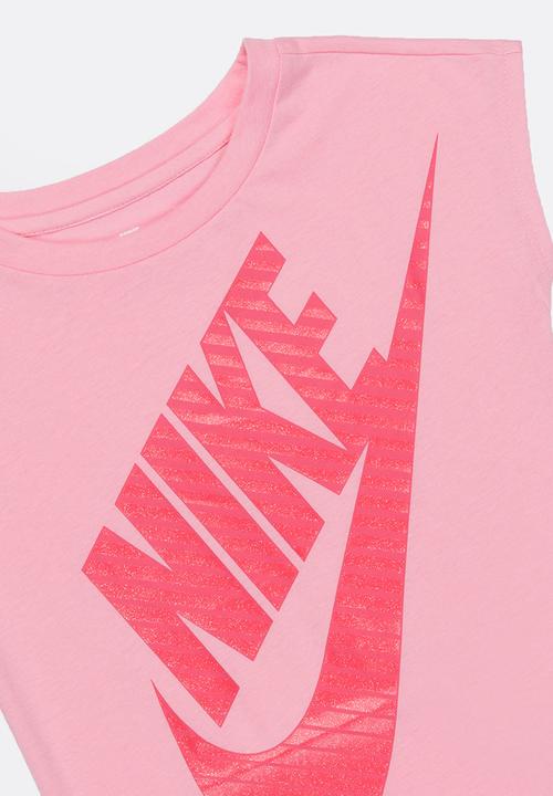 Nike - Nike Jumbo Futura Tee Mid Pink