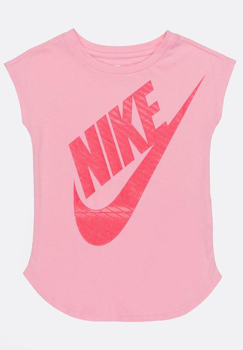 Nike - Nike Jumbo Futura Tee Mid Pink