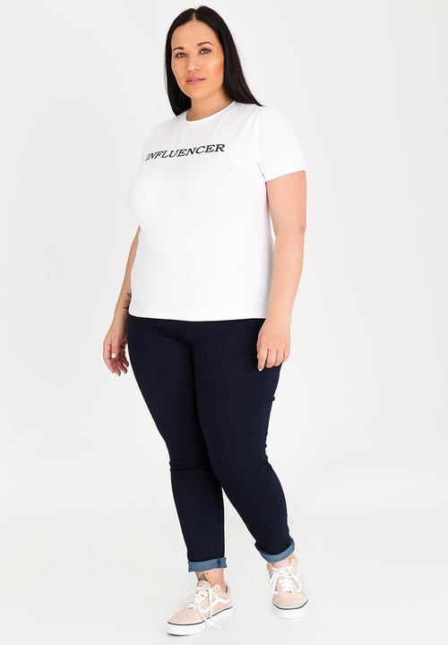 STYLE REPUBLIC PLUS - Influencer t-shirt - white