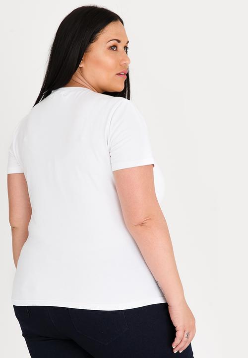 STYLE REPUBLIC PLUS - Influencer t-shirt - white