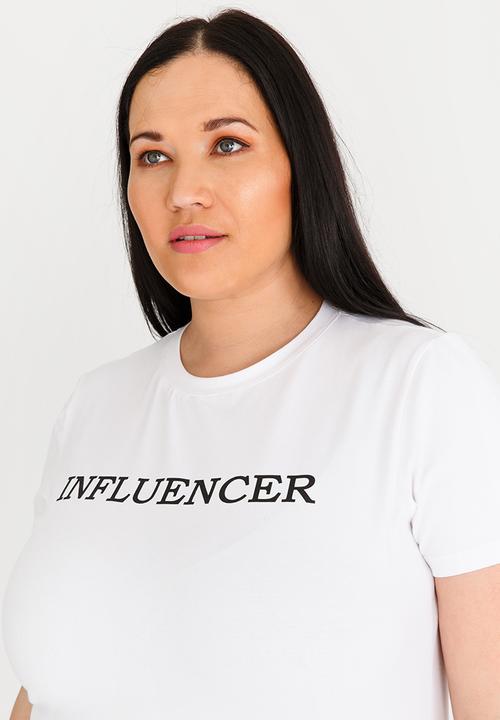 STYLE REPUBLIC PLUS - Influencer t-shirt - white