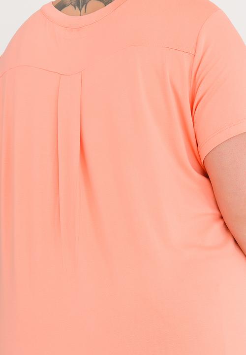 edit Plus - Embellished T-shirt - coral