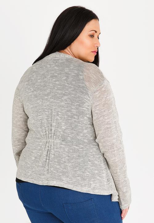 edit Plus - Light Weight Cardigan Grey