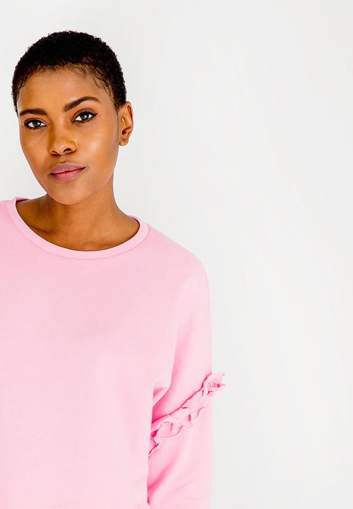 ONLY - Tony Frill Sweatop Mid Pink
