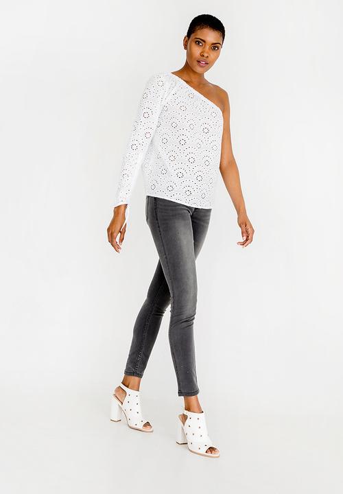 ONLY - Sabah One Shoulder  Top White