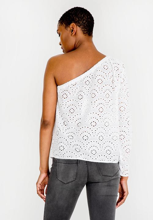 ONLY - Sabah One Shoulder  Top White