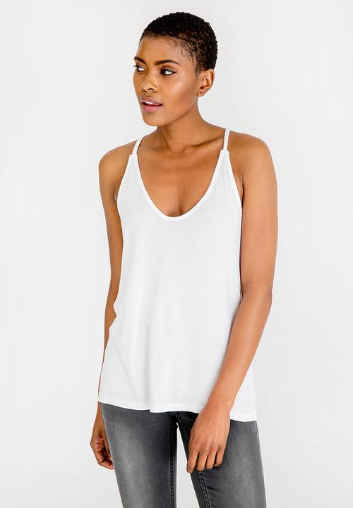 ONLY - Carrie Singlet Top White