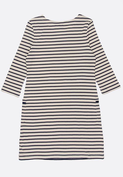 POLO - Harper striped dress - navy