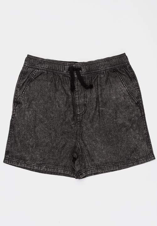 Pop Candy - Denim short shorts - black