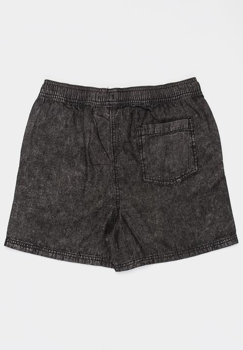 Pop Candy - Denim short shorts - black
