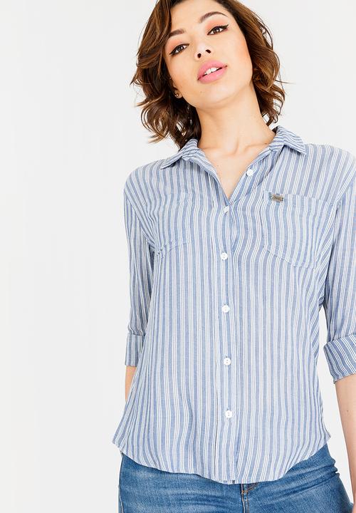 JEEP - Slouchy shirt - navy & white