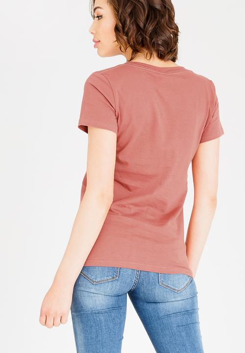 JEEP - Scoop neck T-shirt - brown