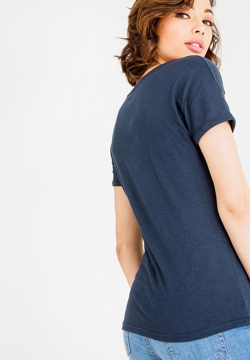 JEEP - Embroidered Detail T-shirt Navy