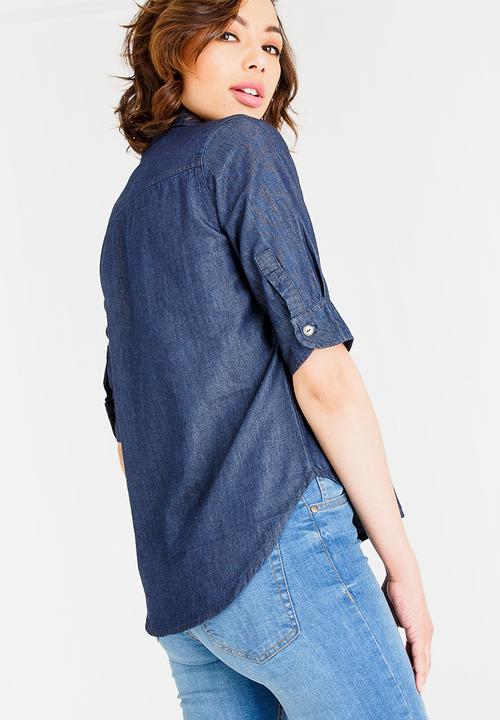 JEEP - Denim shirt - blue