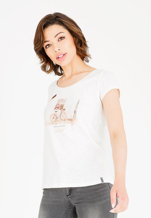 JEEP - Print and foil T-shirt - neutral