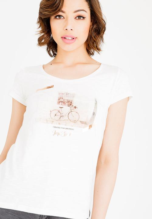 JEEP - Print and foil T-shirt - neutral