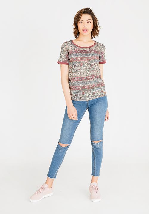 JEEP - Sublime T-shirt - burgundy