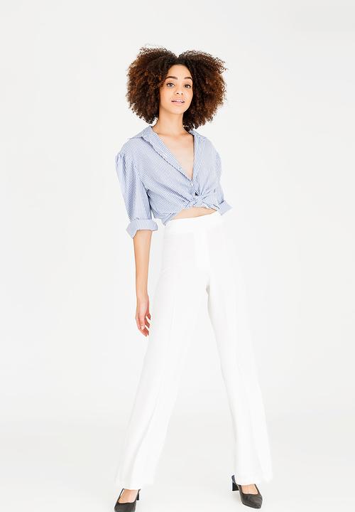 STYLE REPUBLIC - Highwaisted smart pants off - white